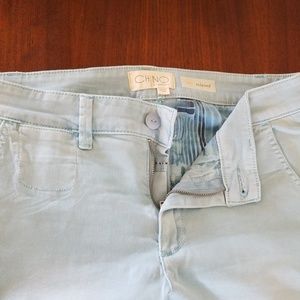 Blue chinos from Anthropologie!